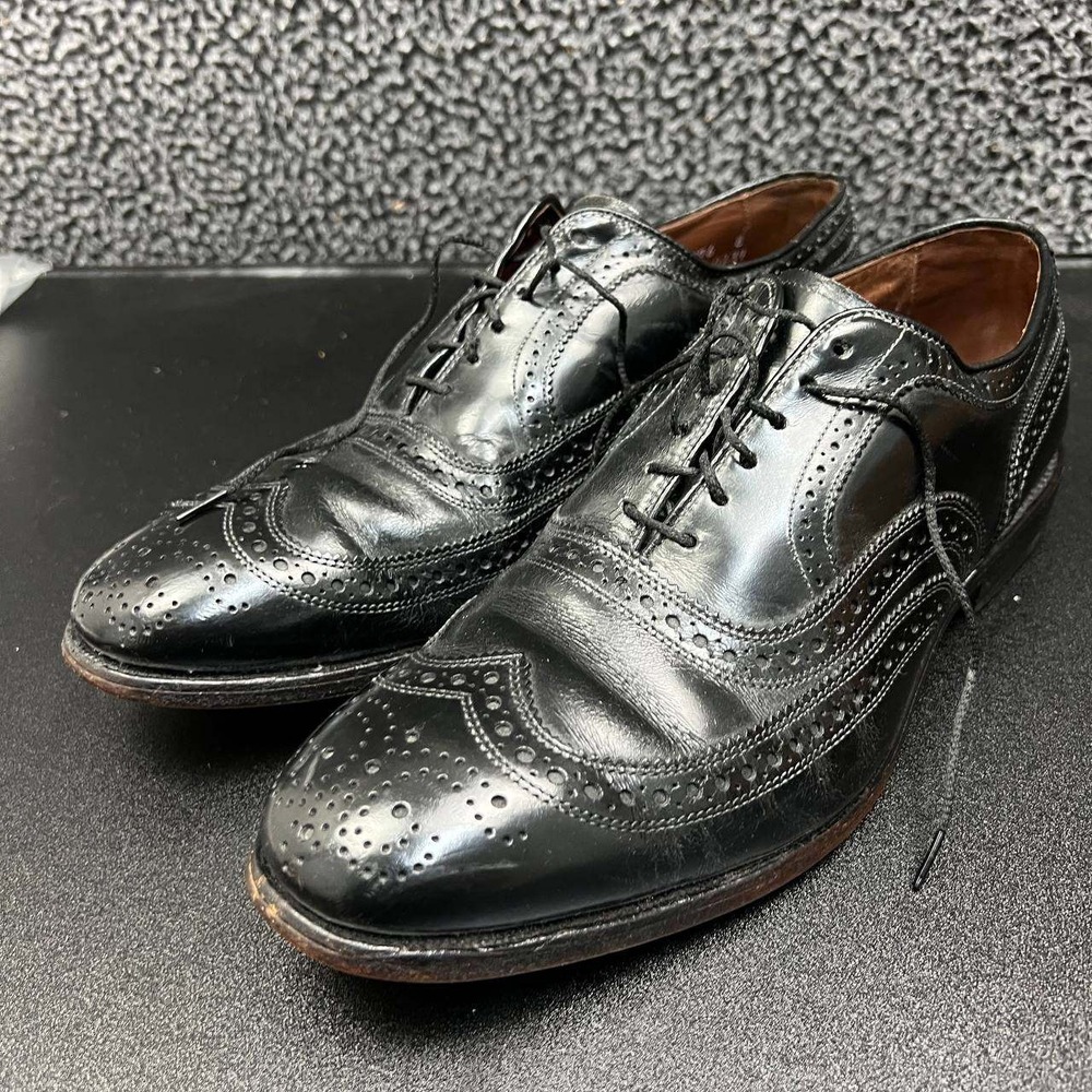 Allen Edmonds McAllister Dress Shoes Men 10 D Black Leather Oxford 47276